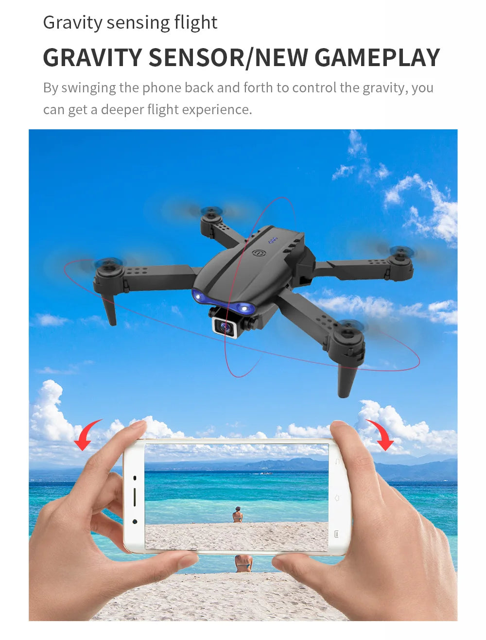 ZHENDUO E99 Pro Mini Drone with Dual HD Camera