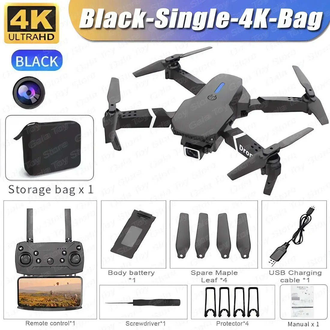 E88 Pro Foldable FPV Drone with 4K Camera