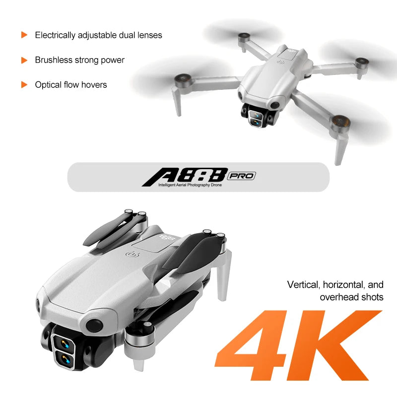 A888 Pro 4K Dual Camera Drone with Obstacle Avoidance