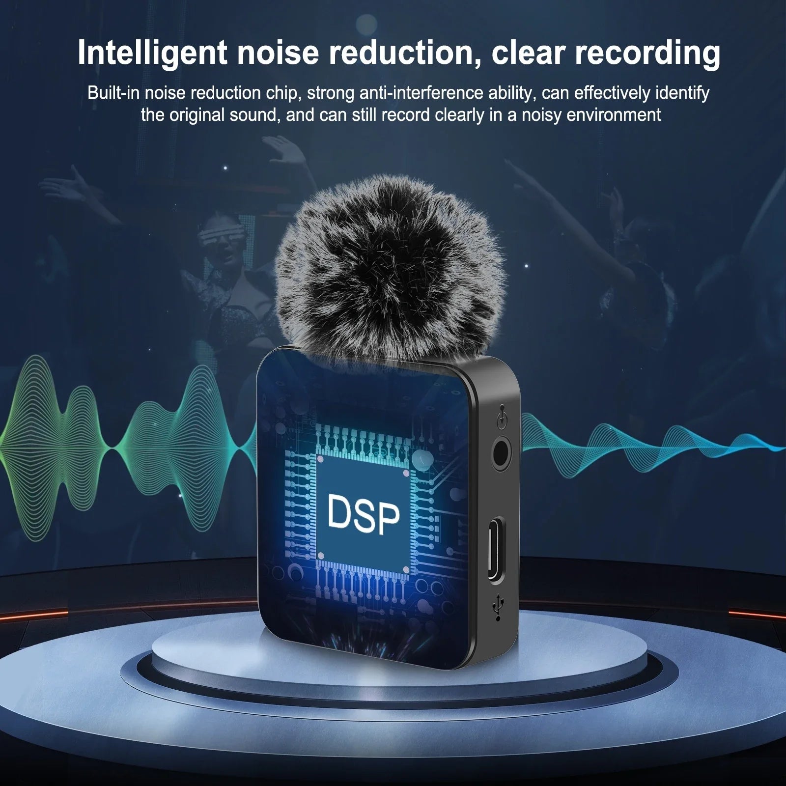 PULUZ Wireless Lavalier Mini Microphone