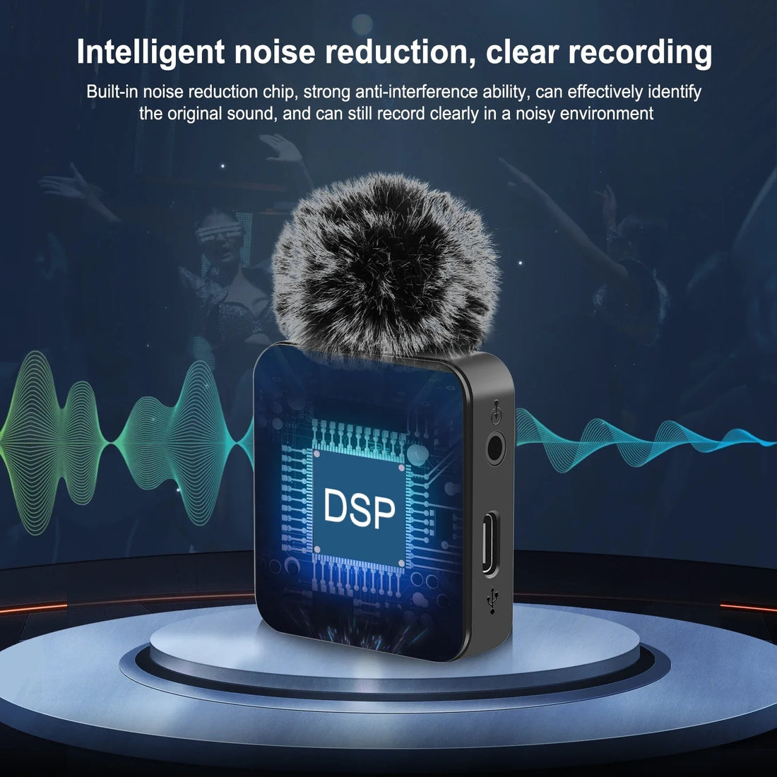 PULUZ Wireless Lavalier Mini Microphone