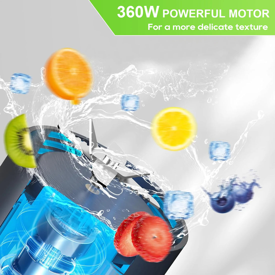 Portable USB Rechargeable Juicer Blender – 700ML