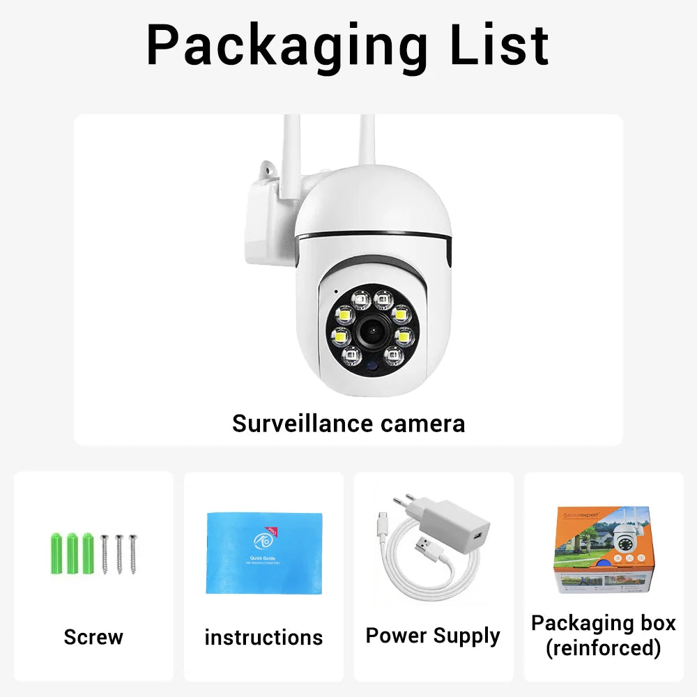 O-Kam Pro 8MP WiFi Outdoor IP Camera with 5X Zoom