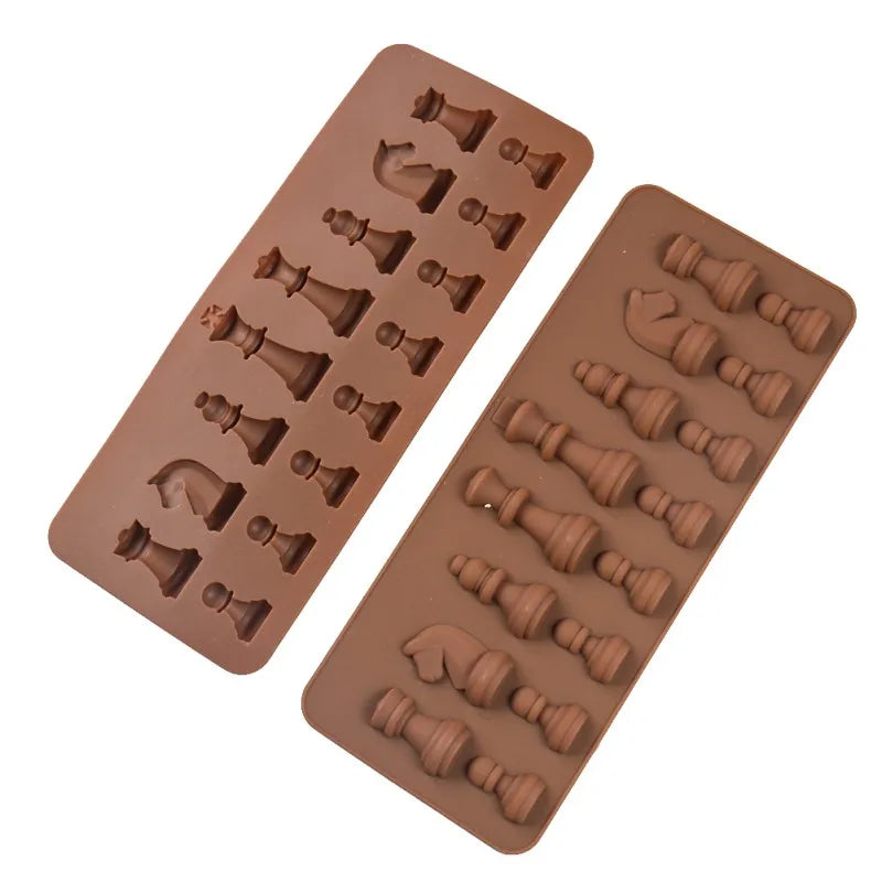 2/1Pc DIY Cake Mold Chess Shaped Chocolate Molds Ice Cube Mould Baking Silicone Mold Cake Decorating Tools Kitchen Accessories