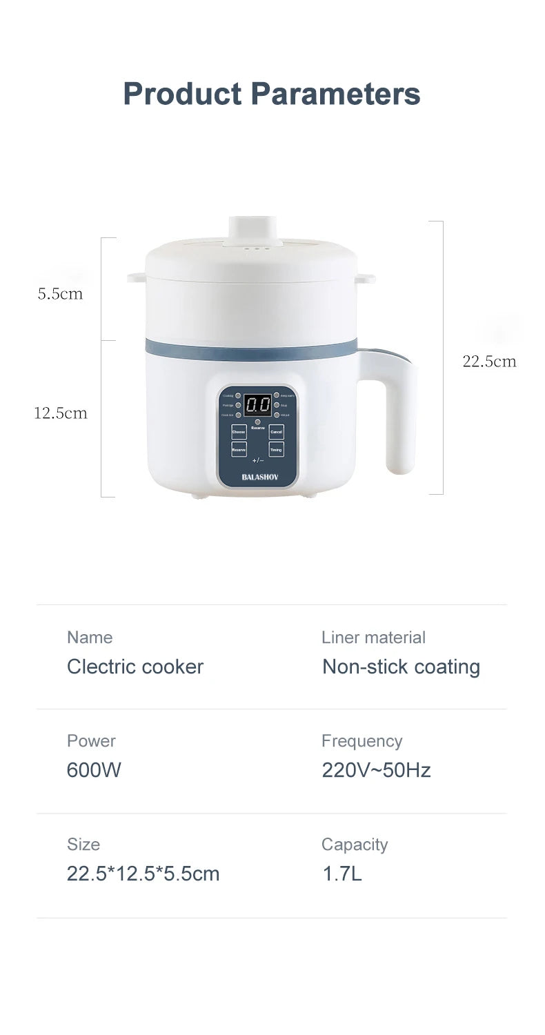 Mini Electric Rice Cooker & Multifunction Hotpot