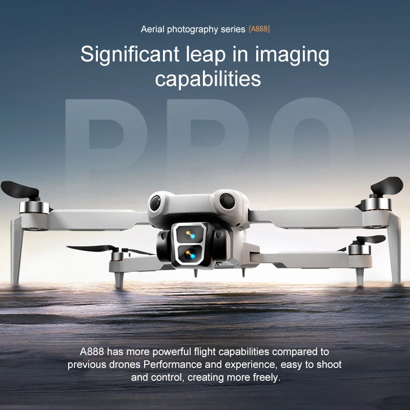 A888 Pro 4K Dual Camera Drone with Obstacle Avoidance