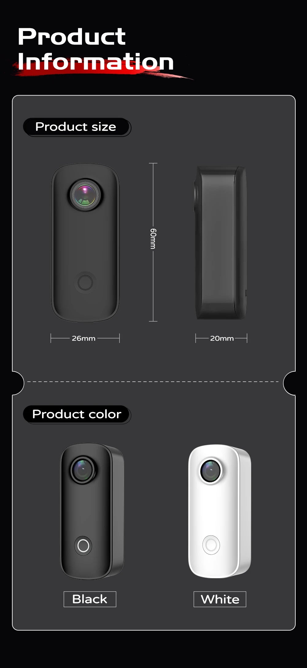 SJCAM C100/C100 Plus Mini 4K Action Camera