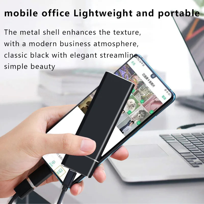 For Xiaomi 1TB External Hard Drive Portable SSD 2TB Hard Disks Storage High-Speed External Solid State Drive USB 3.1 for Laptops