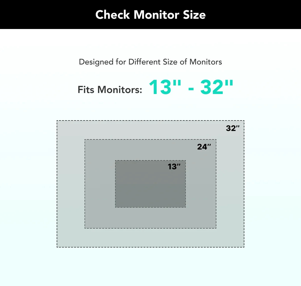 Nearhub 13-32 Inch Dual Arm Monitor Stand Desk Computer With C-Clamp & Grommet Mount,Effortless Installation Dual Monitor Mount
