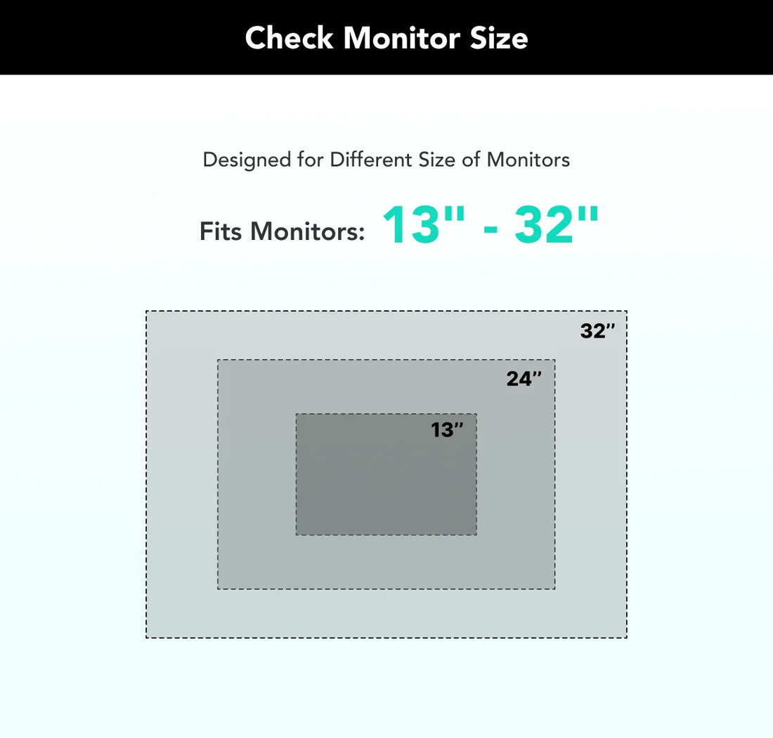 Nearhub 13-32 Inch Dual Arm Monitor Stand Desk Computer With C-Clamp & Grommet Mount,Effortless Installation Dual Monitor Mount