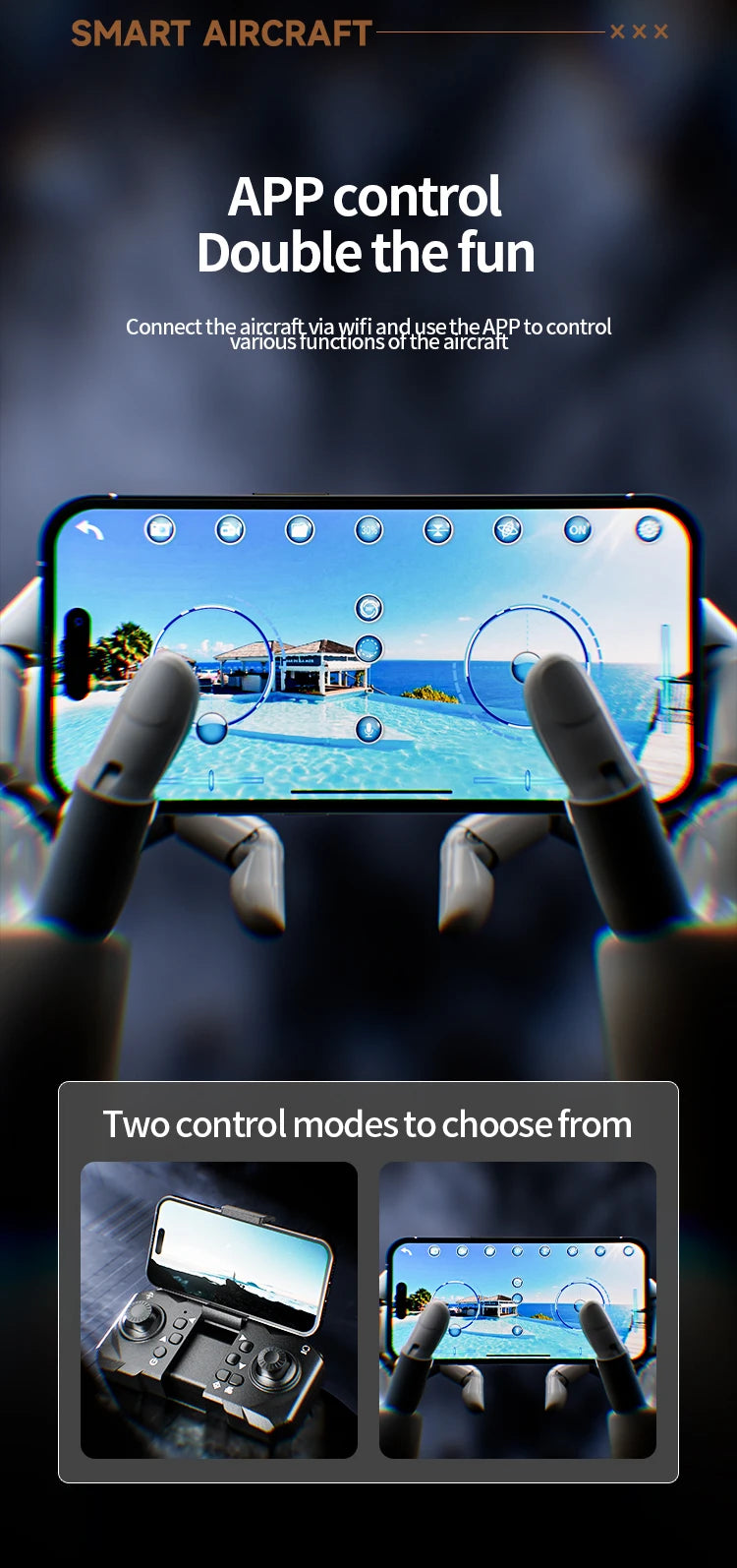 M5 Professional 8K GPS Drone with Triple Camera & Obstacle Avoidance