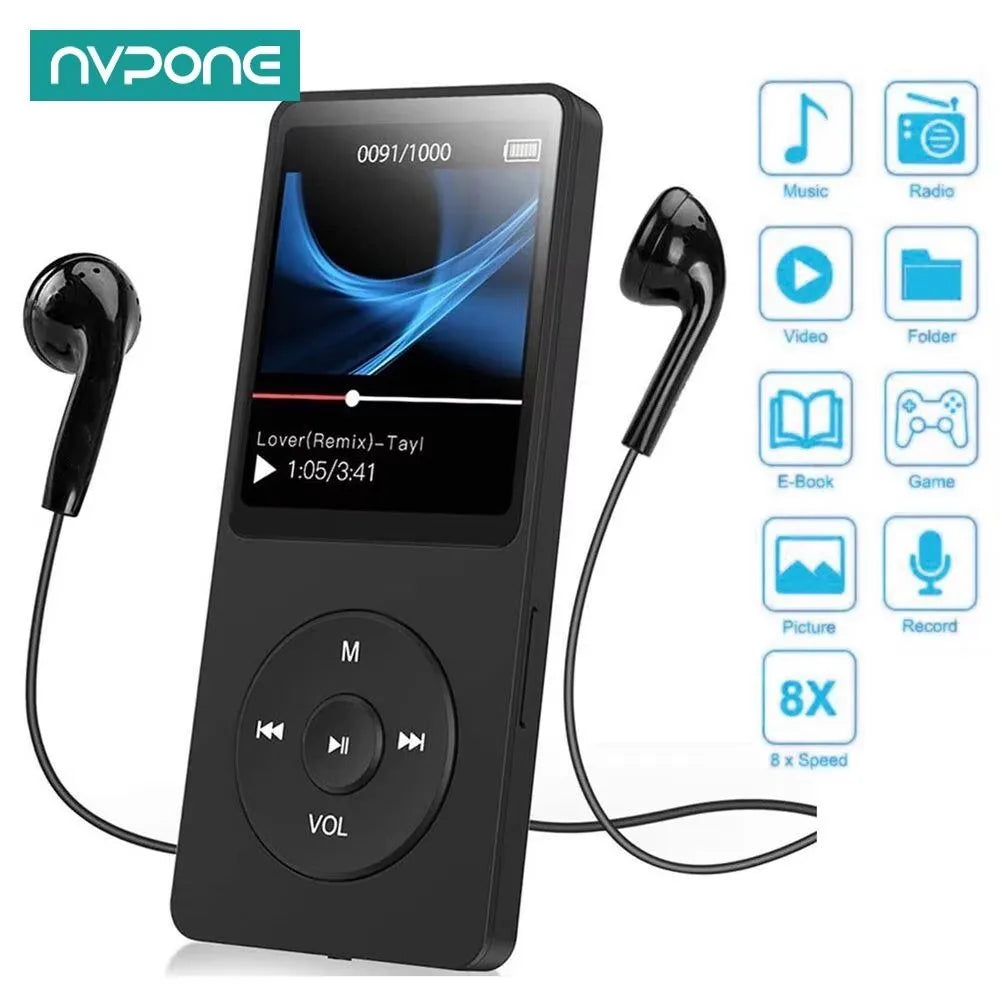 Bluetooth MP4/MP3 Lossless Music Player with TFT Display