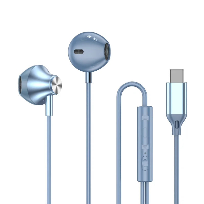 HiFi Wired Earphones USB-C/3.5mm for Samsung Galaxy