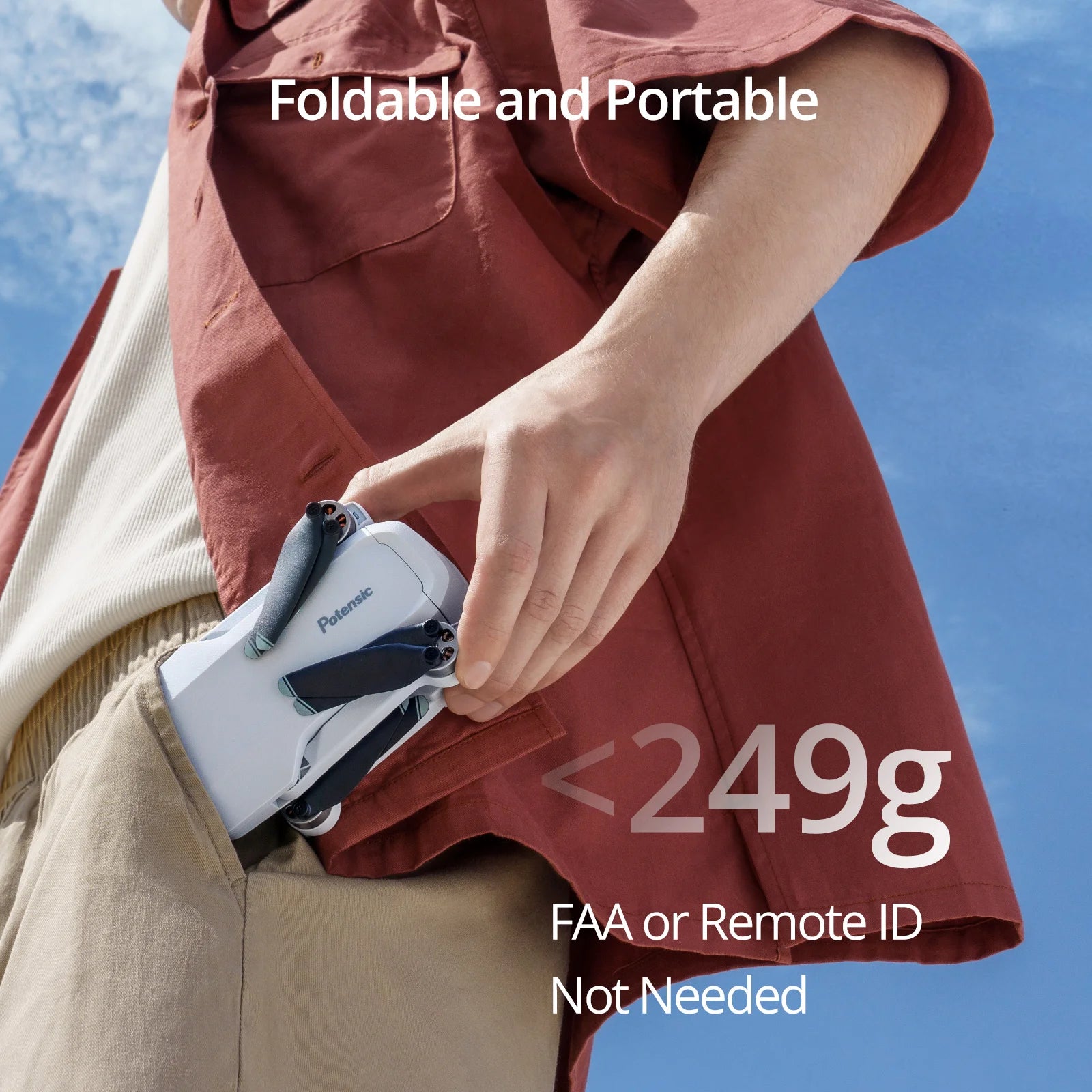 Potensic C0 Mini 4K GPS Drone with 3-Axis Gimbal