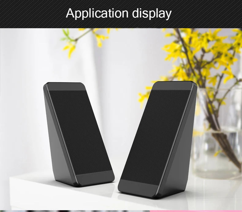 USB Portable Stereo PC Speaker for Laptop