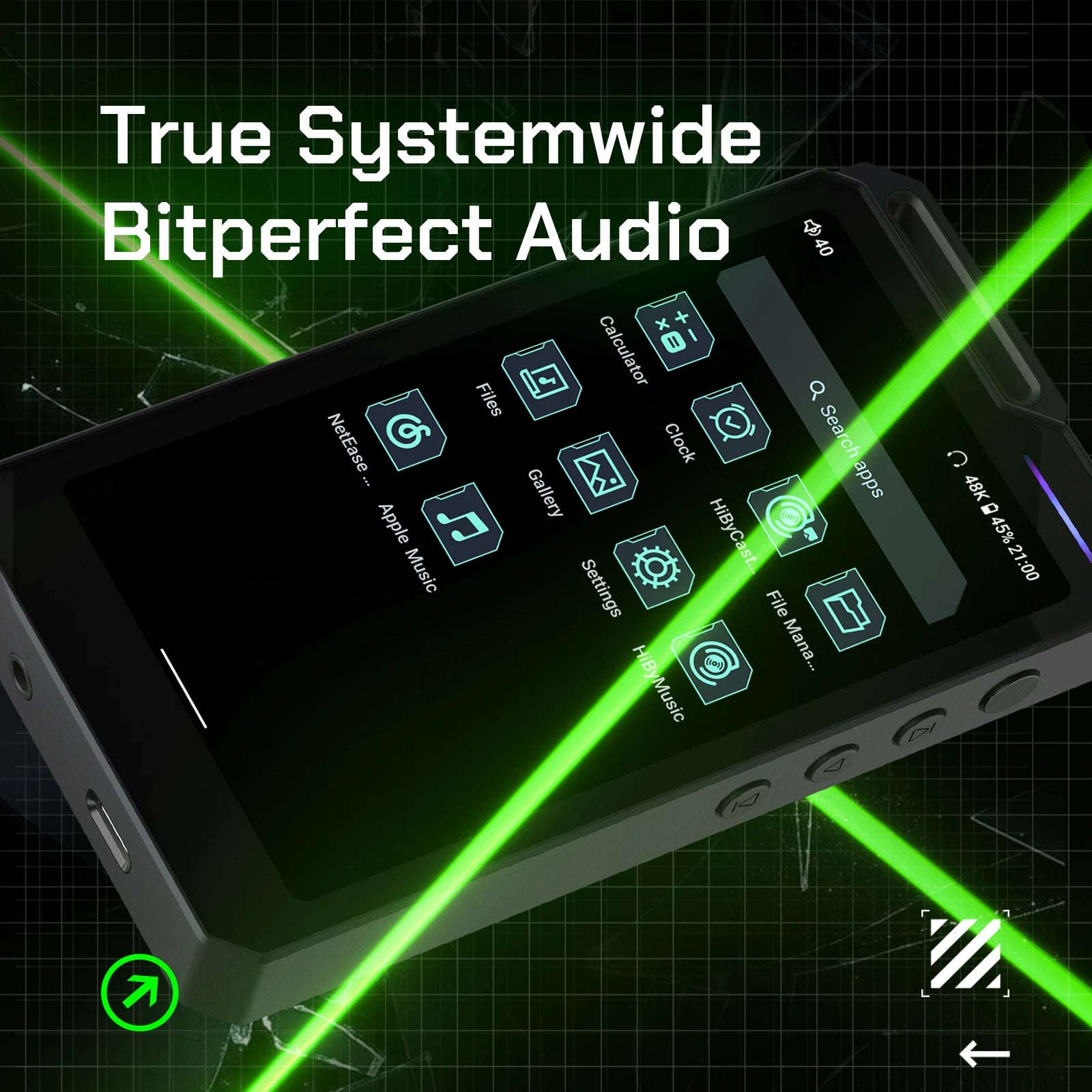 HiBy R4 HiFi Android 12 Music Player with ES9018Q2M DAC