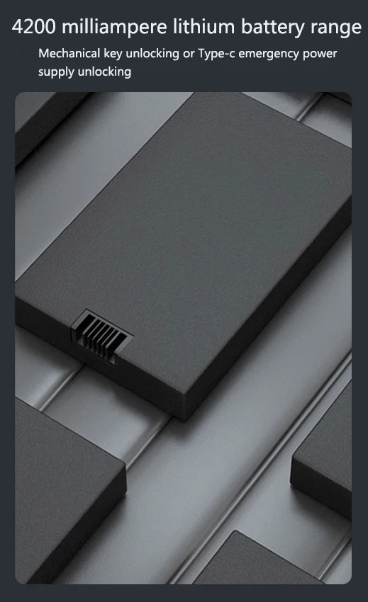 Tuya App Smart Lock Household Anti-theft Door Fingerprint Lock With Camera Password Lock Large Door Lock