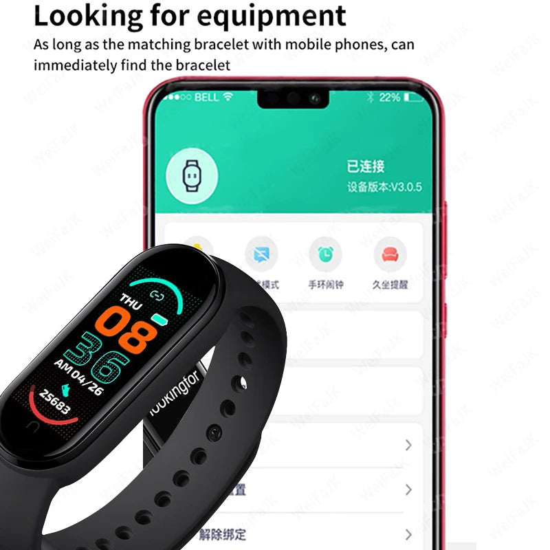 M6 Fitness Smart Watch for Men & Women
