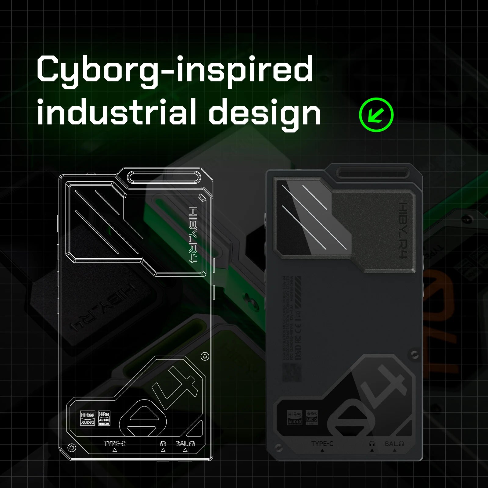 HiBy R4 HiFi Android 12 Music Player with ES9018Q2M DAC