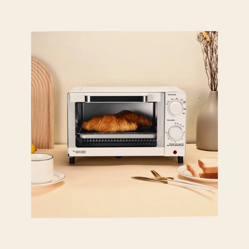 4 slice electric oven with 3 settings including grill and baking tray, kitchen baking cooking