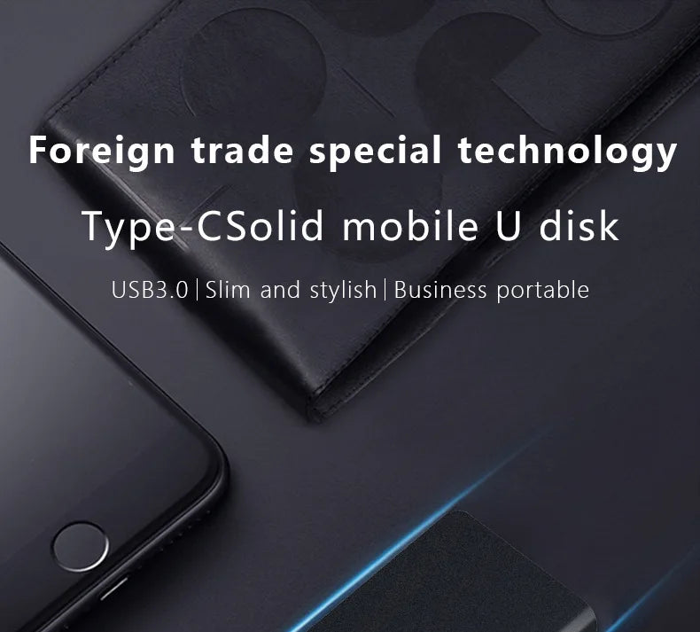 For Xiaomi 1TB External Hard Drive Portable SSD 2TB Hard Disks Storage High-Speed External Solid State Drive USB 3.1 for Laptops
