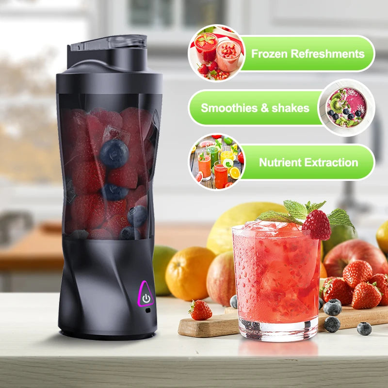 Portable USB Rechargeable Juicer Blender – 700ML