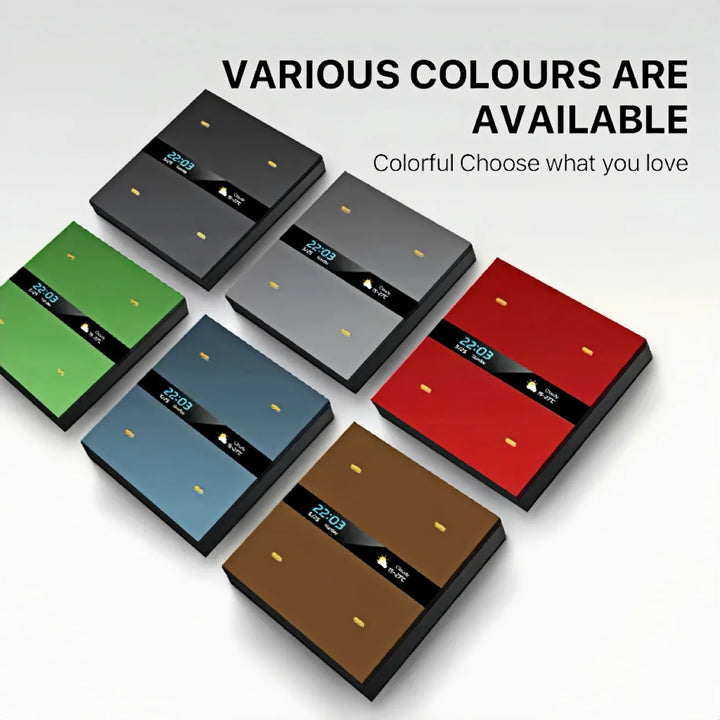 M8Pro Tuya Smart Switch & Zigbee 3.0 Hub: HD Weather/Clock, 4 Programmable Keys, Multi-Device Control