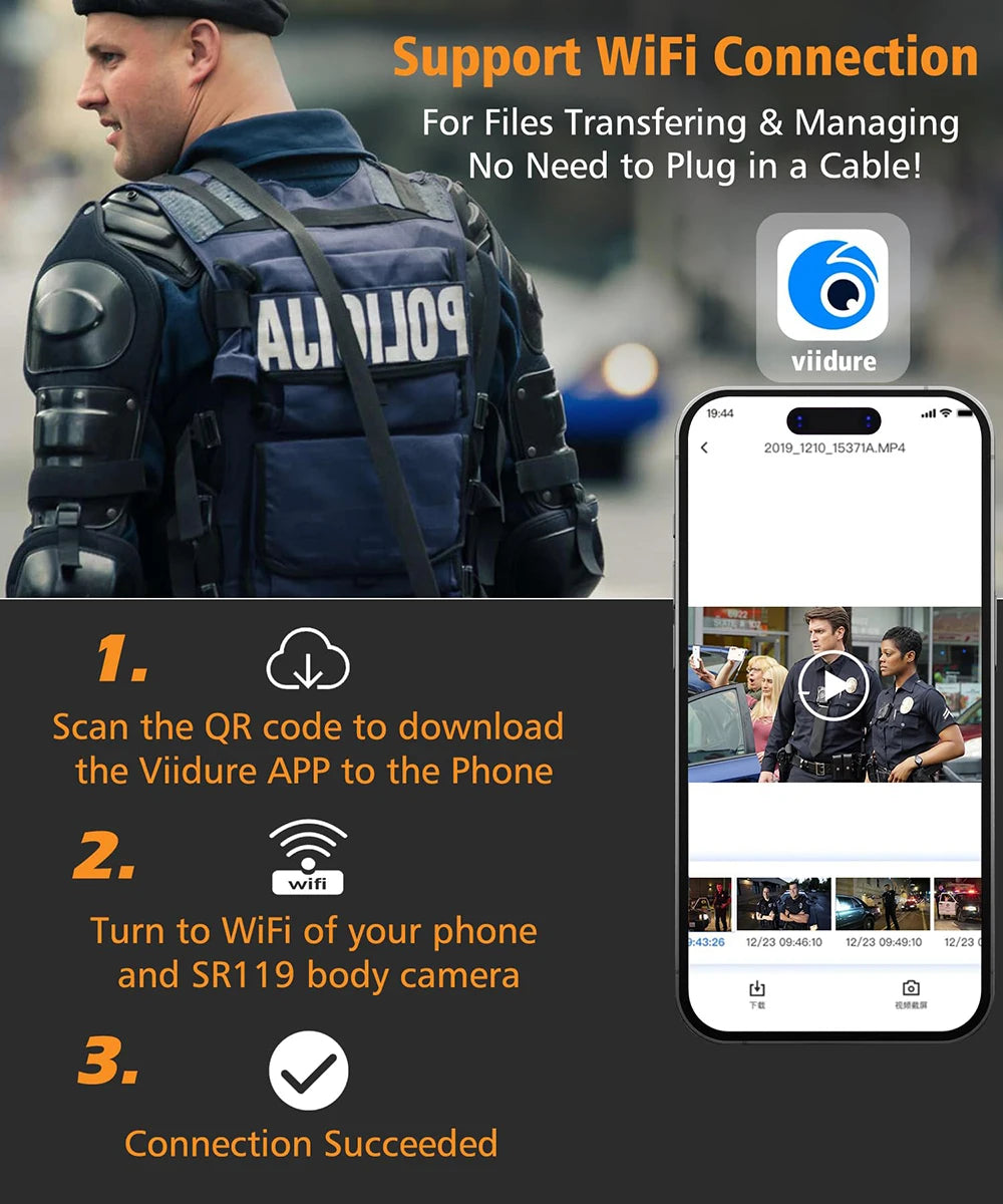 1080P HD WiFi Law Enforcement Mini Camera