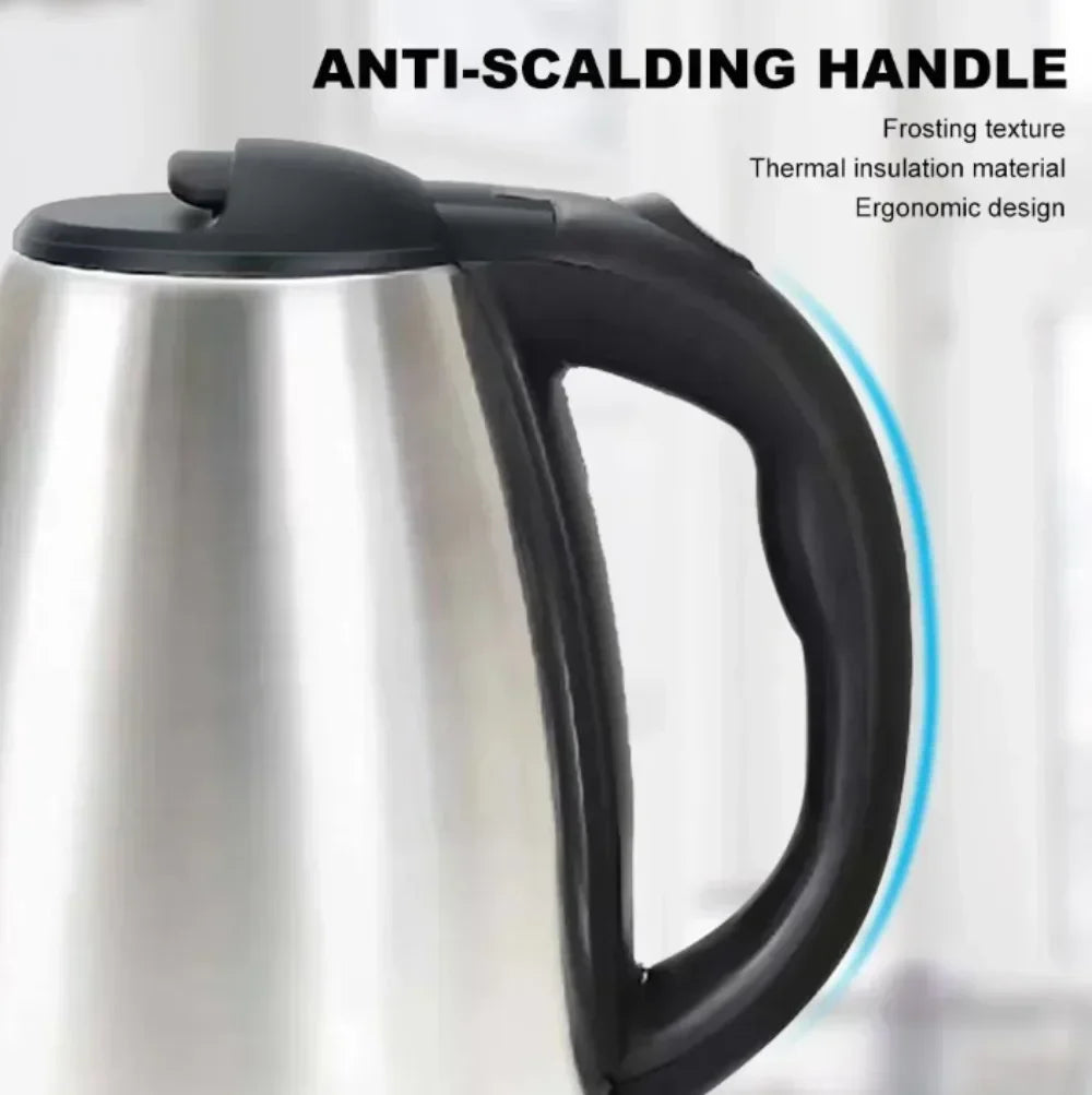 2L Stainless Steel Electric Kettle – Smart Whistle Kettle
