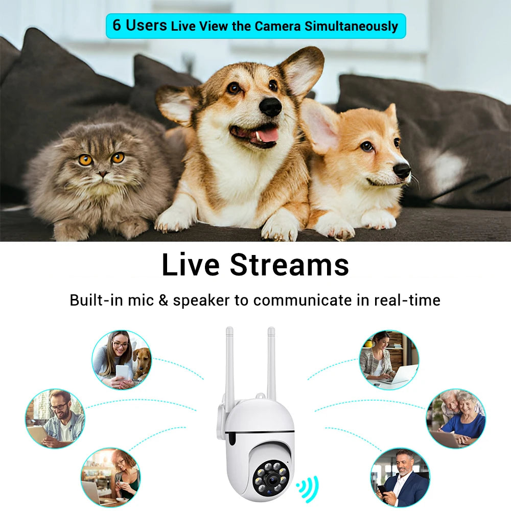 O-Kam Pro 8MP WiFi Outdoor IP Camera with 5X Zoom