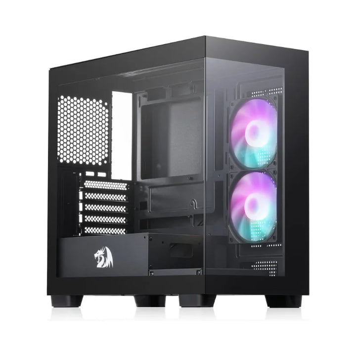 Redragon GC218M M-ATX Gaming PC Case with Dual Fans & High Airflow Design