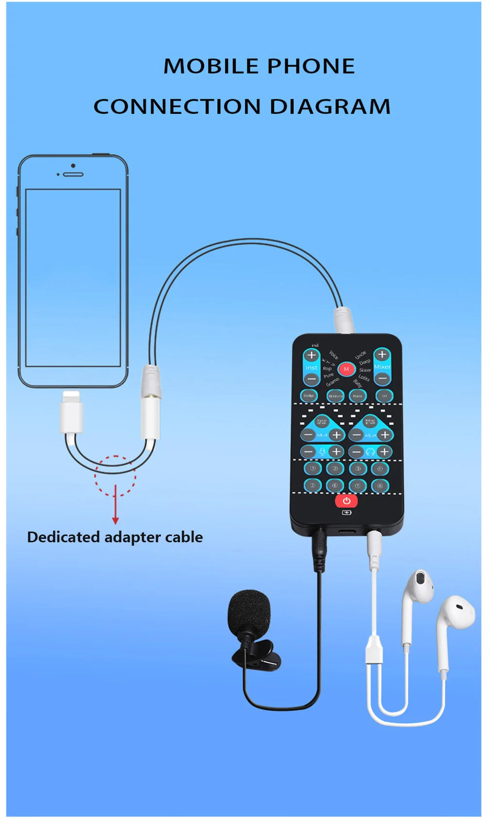 M10 Portable Voice Changer with Karaoke Function