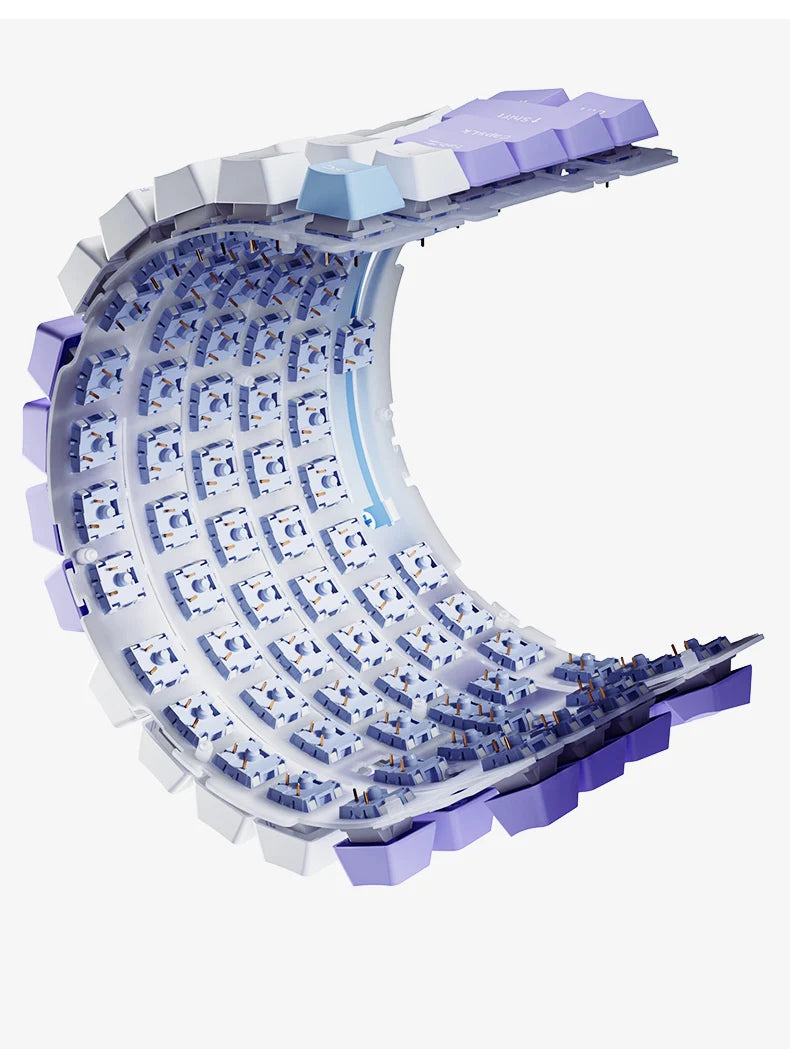 AJAZZ AK820 / AK820Pro Gaming Mechanical Keyboard 75% 82 Keys Wired Single Mode/Bluetooth Wireless Gamer Keyboard for Laptop PC