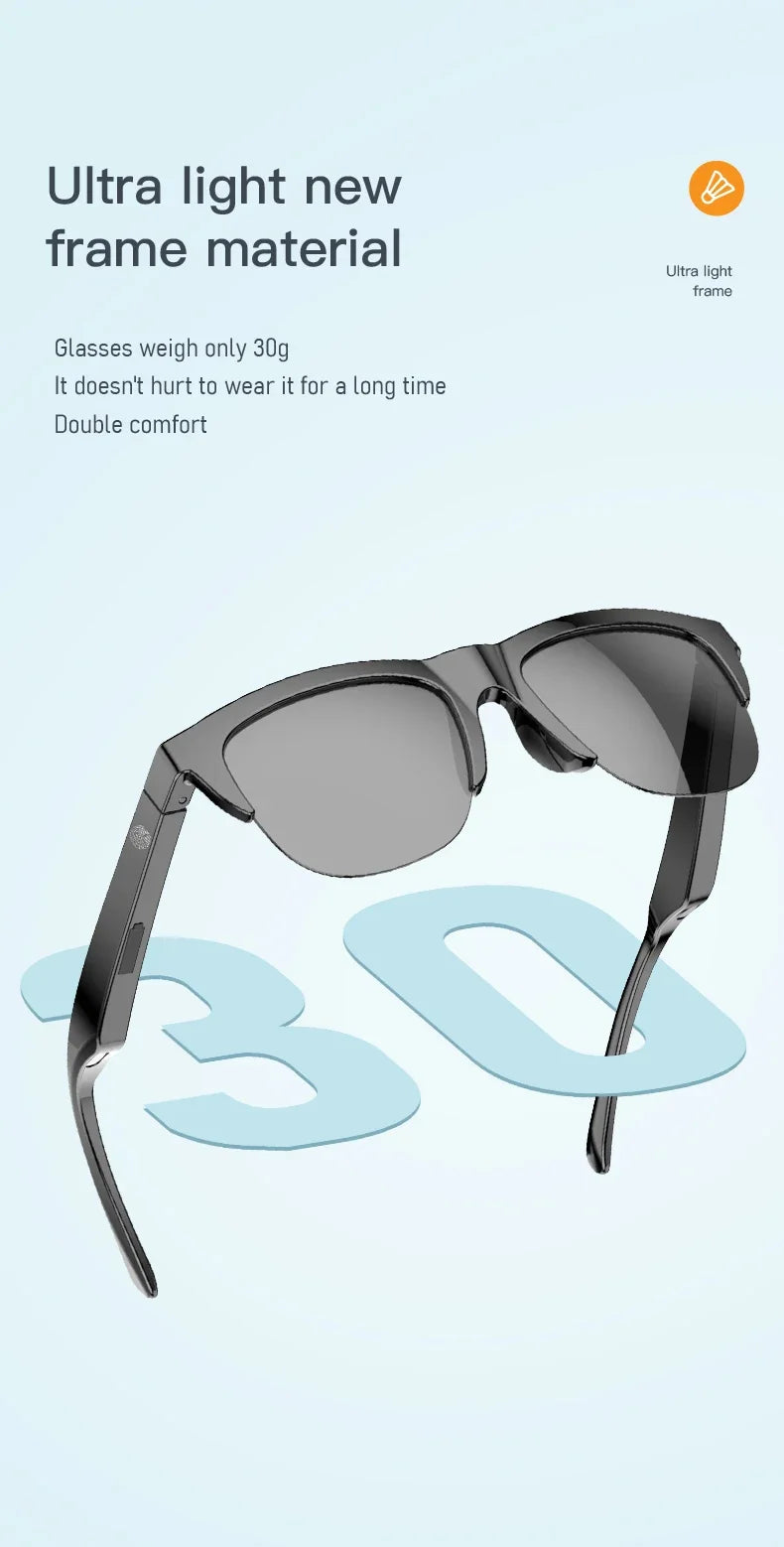 Smart Bluetooth 5.3 Sunglasses with Headphones