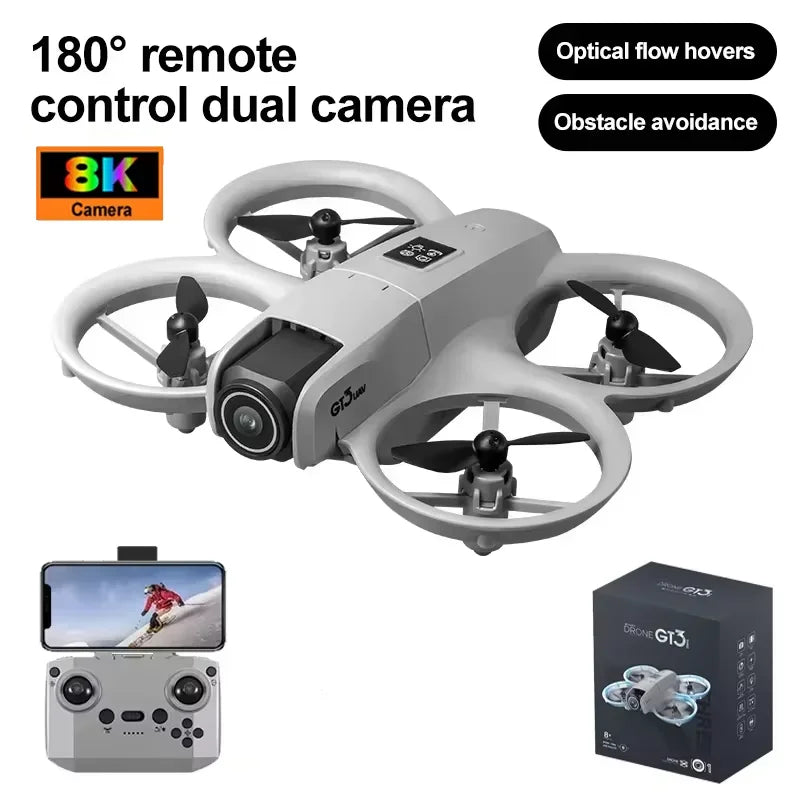 GT3 GPS 8K Drone with Dual Cameras & Obstacle Avoidance