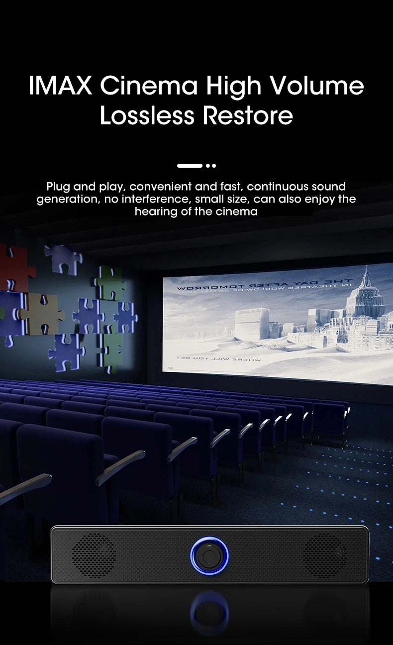 PC Soundbar Bluetooth & Wired USB Speaker