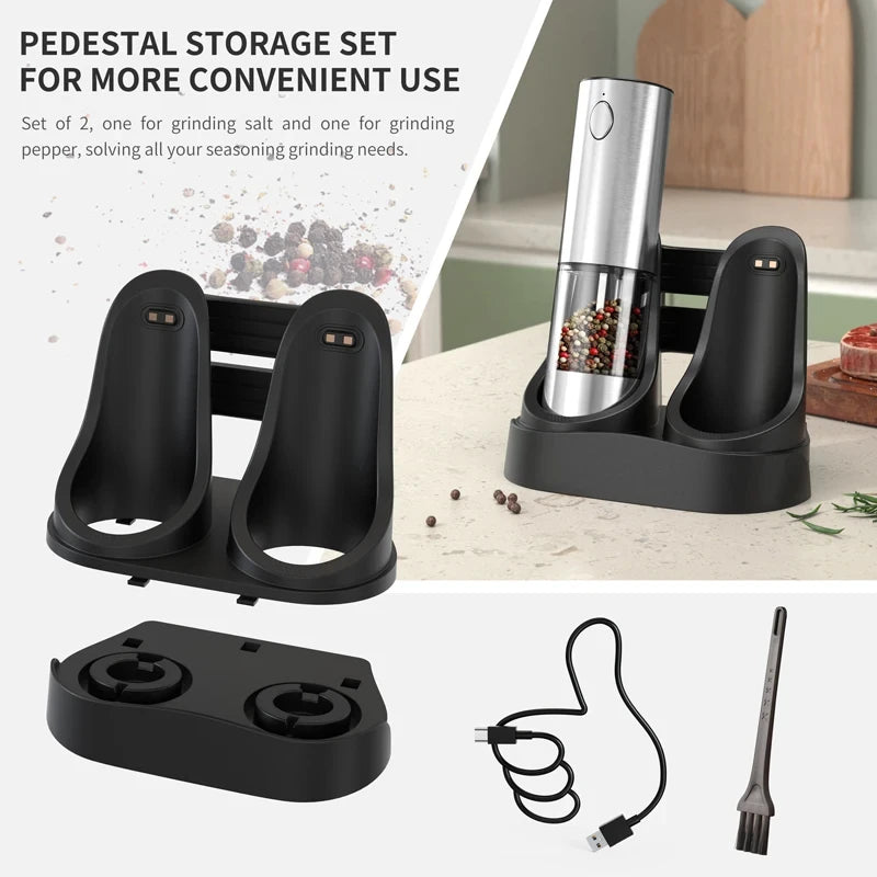 Electric Rechargeable Salt And Pepper Grinder