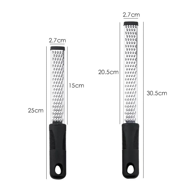 Stainless Steel Manual Grater for Cheese Lemon Vegetable Potato with Non Slip Handle Sharp Kitchen Tool