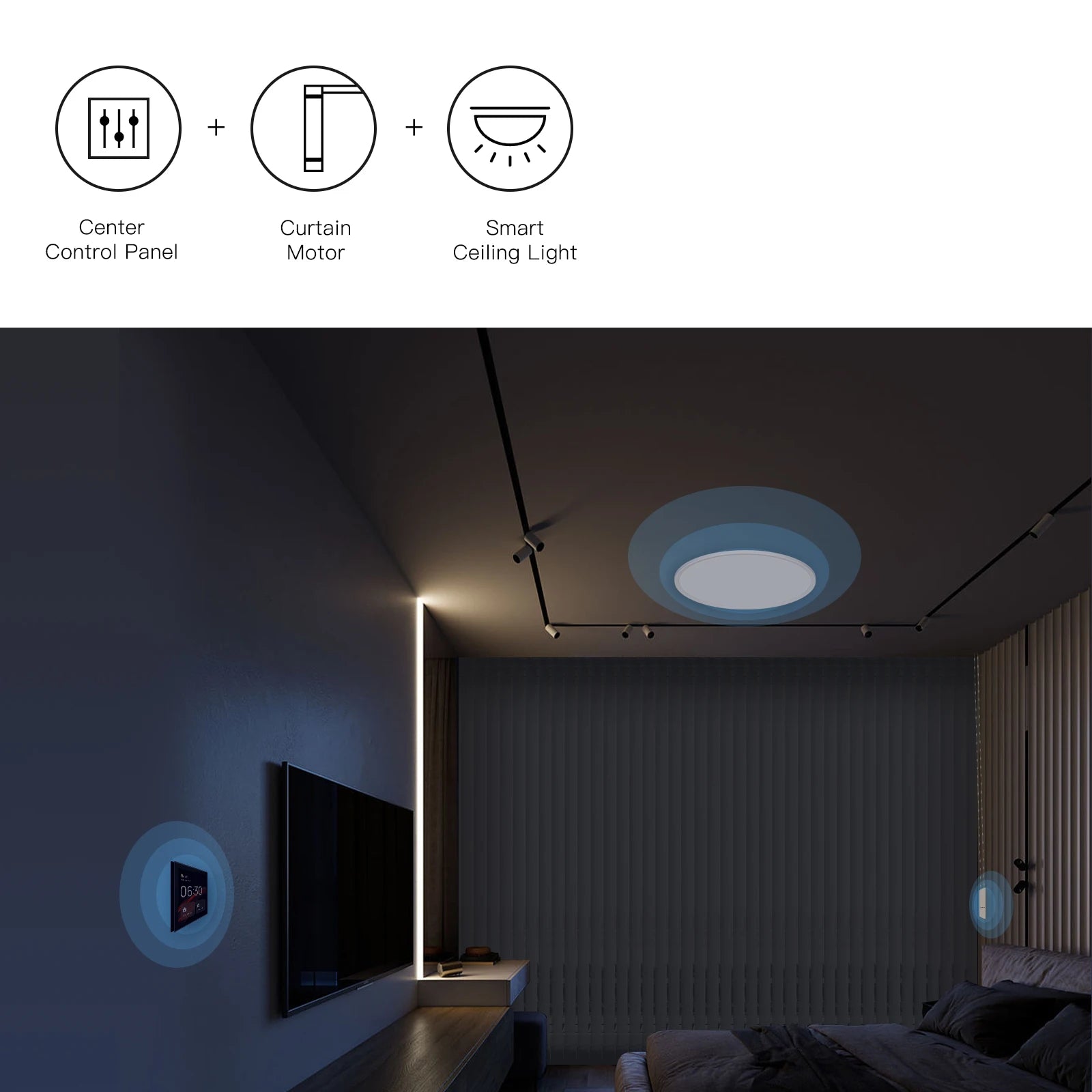 MOES Tuya WiFi Smart Roller Blind Motor Kit