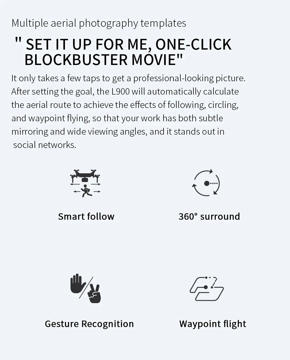 L900 Pro MAX 4K GPS Drone with Dual Camera