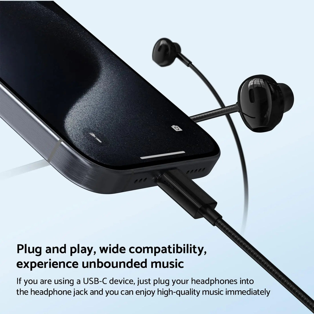 HiFi Wired Earphones USB-C/3.5mm for Samsung Galaxy