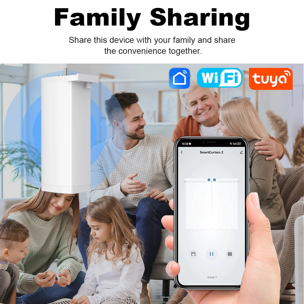 Tuya 155MM Zigbee/WiFi Smart Curtain Motor
