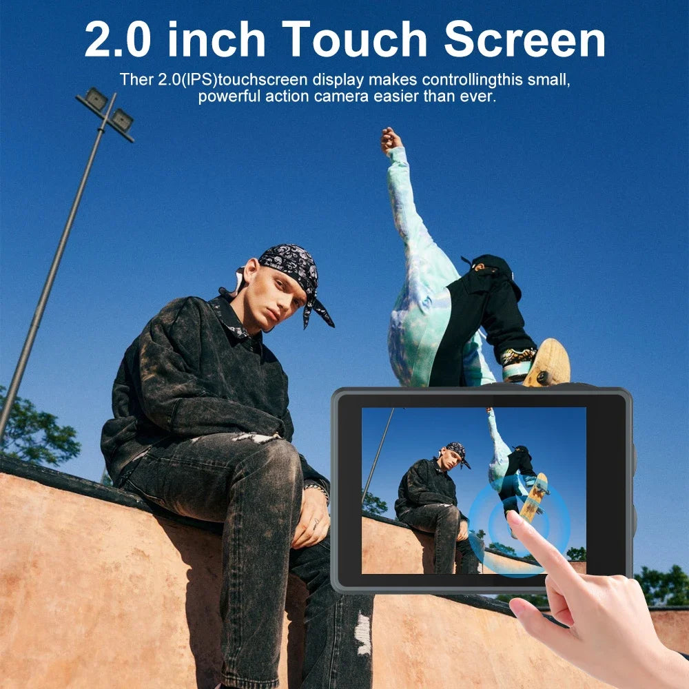 M40TR 5K Action Camera with Touch Screen & Zoom