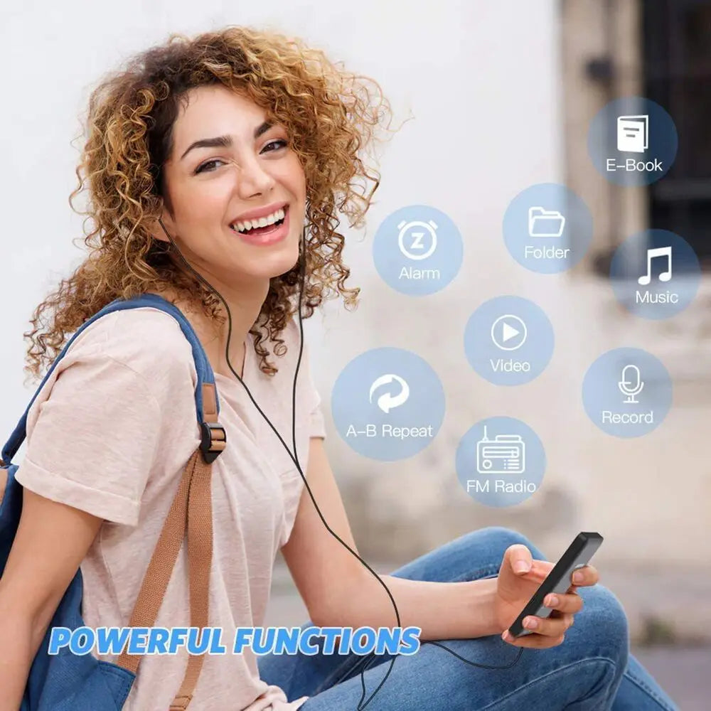Bluetooth MP4/MP3 Lossless Music Player with TFT Display
