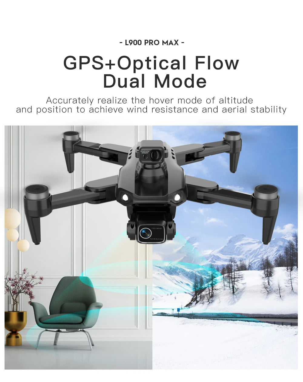 L900 Pro MAX 4K GPS Drone with Dual Camera
