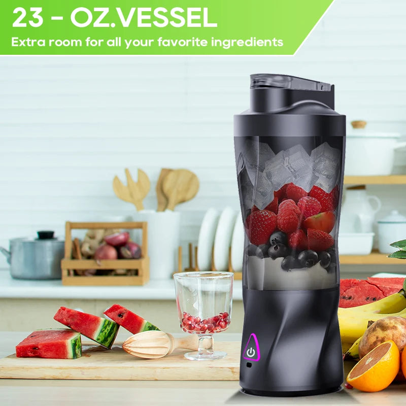 Portable USB Rechargeable Juicer Blender – 700ML